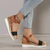 Sandals Ladies Shoes on Sale 2023 New Ankle Strap Womens Sandals Summer Casual Sandals Women Platform Wedge Buckle Female Sandalias J240224