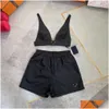 المسارات النسائية الموضات Y Womens Tracksuits Ladies Designer Bra Bra Short Pants مجموعة قابلة للتعديل حجم الصدر الداخلي الخفافيش في الهواء الطلق DHH3A