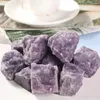 Estatuetas decorativas de alta qualidade, natural, roxo, lepidolite, pedra rara áspera, cura reiki, amostra mineral de quartzo, decoração de casa