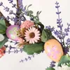 Guirlande de fleurs décoratives de pâques, couronne artificielle de vigne suspendue en plastique