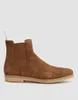 2024 Designer Classic Luxury Suede Leather Chelsea Boots Men Women Slip-On Crep Sole CP Handmade Neutral Ankle Boots Couples