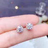 Stud Earrings 0 5-1 Carat D Color Moisanite For Women's Highest Quality 100% 925 Sterling Silver Sparkling Wedding Jewelry226E