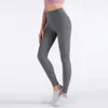 L-237 spandeks kumaş düz renkli kadınlar yoga kıyafet pantolon yüksek bel spor salonu taytlar egzersiz fitness bayan açık spor pantolon