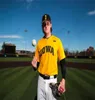 Maillot de baseball Iowa Hawkeyes Cade Moss Brody Brecht Zach Voelker Ty Langenberg Jared Simpson Marcus Morgan Luke Llewellyn Maillots de l'Iowa pour hommes cousus sur mesure