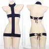 Bras sätter sexig bikini kvinnor mode sömnkläder underkläder frestelse underkläder nattdress cosplay kostym jumpsuit nattkläder