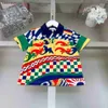 New tracksuits baby casual suit child T-shirt set Size 100-160 kids Color full printing Short sleeved Polo and shorts 24Feb20