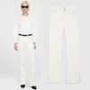 Pantalons pour femmes Jeans Femmes Baggy Taille haute Street Wear Blanc Y2k Mode