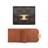 Luxury Designer Wallets TRIOMPHES CardHolder woman mens Leather Card Holders Coin Purses passport holder key pouch chain wristlets card case organizer gift Wallet