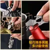 Alloy Multifunctional Titanium Finger Tiger Emergency Self-Defense Outdoor Bottle Opener Hexagonal Wrench EDC Small Tool 180712