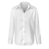 Kvinnors anpassade långärmad skjorta Högdefinition Värmeöverföring Mönster Casual mode All-Match Women's Top bekväm mjuk sant Velvet 208g White