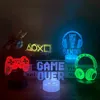 3D LED Gaming Setup RGB Lamp Kamerdecoratie USB-aangedreven Nachtlampje Tafel Voor Slaapkamer Decor Kerstverlichting 240220