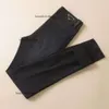 2023 Nuovi Da Uomo Moda Vaqueros Montana Designer High-end Puro Nero Jeans Pantaloni Slim Stretch Tendenze Giovanili