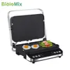 BioloMix 2000 W elektrischer Kontaktgrill, digitale Grillplatte und Panini-Presse, optionale Waffeleisenplatten, öffnet 180-Grad-Grill 240223