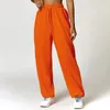 Спортивные штаны AL Yoga Soho Эластичные брюки-джоггеры с высокой талией и разрывом Толстая спортивная одежда Брюки-фонарики Solstice Тяжелые повседневные танцевальные брюки свободного покроя с 3D-логотипом