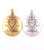 Abricot Fu couleur argent Ezili Freda Vodou Veve pendentif Loa Lwa abondance haïtienne amour esprit amulette 8560278