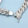 Arrival Moissanite Cuban Link Bracelet 8.5mm Mens White Gold Plated Cuban Link Bracelet Moissanite with Gra Certificate