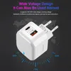 PD 20W Typ C Charger 2 Ports Snabbladdning QC3.0 USB-C Fast Charging Mini Travel Wall Charger Power Adapter för telefon