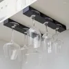 Kitchen Storage 1Pcs Functional Wine Glass Holder Hanging Under Shelf Goblet Drying Rack Cabinet Bar Supplies Stand