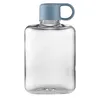 Bottiglie d'acqua Mini bottiglia trasparente BPA piatta trasparente portatile Pad Bevande Bollitore Notebook Succo di latte Tazza in Tritan di sicurezza Regalo