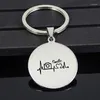 Keychains Smile Keychain Personlighetsbrev Rostfritt stål smycken Fabrikspris för Drop YP7373