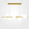 Kroonluchters Nordic Strip Kroonluchter Vol Sky Star Woonkamer Hanglamp Eenvoudige Luxe Magic Bean Slaapkamer Restaurant Verlichtingsarmaturen