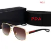 Fashion Retro Polarized Luxury Mens Designer Sunglasses Rimless Gold Plated Square Frame Brand Sun Glasses Eyewear With Case