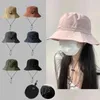 Szerokie brzegowe czapki Wodoodporne rybakowy kapelusz Kobiety Składane letnie słońce anty-UV Ochrona kemping