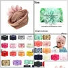 Headbands Nylon Hairbands Hair Wraps Big Chiffon Flower Elastics For Baby Girls Born Infant Toddlers Kids Drop Delivery Jewelry Hair Dhor6