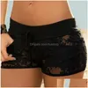 Culottes pour femmes Lingerie sexy pour femmes, plus la taille, costume, short en dentelle, vêtements érotiques, sous-vêtements transparents, livraison directe AP Dhkuk