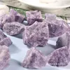 Estatuetas decorativas de alta qualidade, natural, roxo, lepidolite, pedra rara áspera, cura reiki, amostra mineral de quartzo, decoração de casa