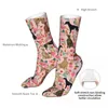 Herensokken Dames Crazy Greyhound Dog Bloemen Dieren Sportkousen Lente Zomer Herfst Winter