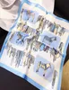 Horse Print Scarf Women Animal Printing Small Square Silk Scarves Headscarf Gift 50 50cm1162396