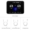 Högtalare Portable Bluetooth Multiple Audio Effect Voice Changer Connect Accompantiment Live Sound Changing Card Phone PC Tablett Högtalare