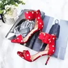 Sandalen Polka Dot Alias Mujer 2024 High Heels Sandalia Feminina Sommer Frauen Sexy Party Schuhe Mode Zapatos De