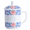 Mokken Keramiek Theekopje Jingdezhen Handgeschilderde Huishoudelijke Vintage Infusie Met Deksel Water Chinese Koffie