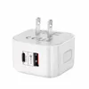 PD 20W Typ C Charger 2 Ports Snabbladdning QC3.0 USB-C Fast Charging Mini Travel Wall Charger Power Adapter för telefon