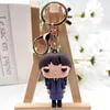 Keychains 2024 Onsdag Silica Gel 3D Keychain Car Pendant Söt Q -version Onsdagar Addams Keyring Chain Doll Accessories for Women Gift