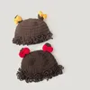 Береты, детская вязаная шапка с косой, шапки-бини, кепка в стиле хип-хоп, дреды, парик, Марли, карибское нарядное платье