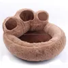 Kennels Pens Long P Super Soft Pet Cat Bed Kennel Dog Round Winter Warm Slee Bag Puppy Cushion Mat Portable Supplies Drop Delivery Dht80