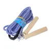 Corde à sauter avec manche en bois, 5m, 7m, 10m, pour groupe scolaire, gymnastique, plusieurs personnes, corde en Nylon, 240220