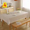 Tkanina stołowa Chińska klasyczna bawełniana lniana tkanina Wodoodporna herbata solidna kolor TABLECL Indan194