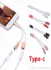 2 in 1 Charger And Audio Typec Earphone Headphone USBC Jack Adapter Connector Cable to 35mm Aux Headphone For smartphone S8 S102198555