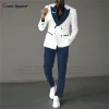 Abiti da uomo formali per la festa di nozze Abiti slim fit personalizzati Ballo di sera Business Fashion Blazer doppiopetto Pantaloni 2 pezzi