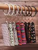 14 Styles Keychain Leather Armband Wallet Cactus Printed Monogrammed O Key Ring Wristband Women Coin Purse Bangle Wallets2596048