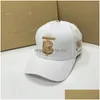 Casquettes de balle Hommes Haute Couture Pour Designer Cap Chapeau Classique Femmes Plaid Fin Baseball Luxe Rétro Lettre Sun Bucket Drop Livraison Accès Dhsp3