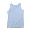 Camisoles & Tanks Seamless Vest Women's Summer Ice Silk Tank Tops Slim Fit Solid Color Sleeveless Undershirts For Thermal Inner Wear