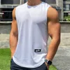 Tanktops voor heren 2024 Heren Gym Tanktop Heren Fitness Mouwloos Shirt Mannelijke Mesh Ademend Fitness Sportvest Ondershirt Sportscholen Hardloopvest MenL2402