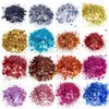 500 g varje regnbåge holografiska glitter blandas 50 nyanser av holografisk nagelkonstgel akryl UV -harts holo pigment 240219