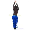 Bälten Stylish Women Belly Dance Hip Wrap Midjebälte kjol för dansare scenföreställningar Props Scarf Midjeband C9GF