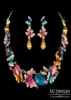 Luxury Gorgeous Colourful Butterfly Austrian Crystal Statement Necklace and Earring Jewelry Set Vs161 Vocheng Jewelry1835064